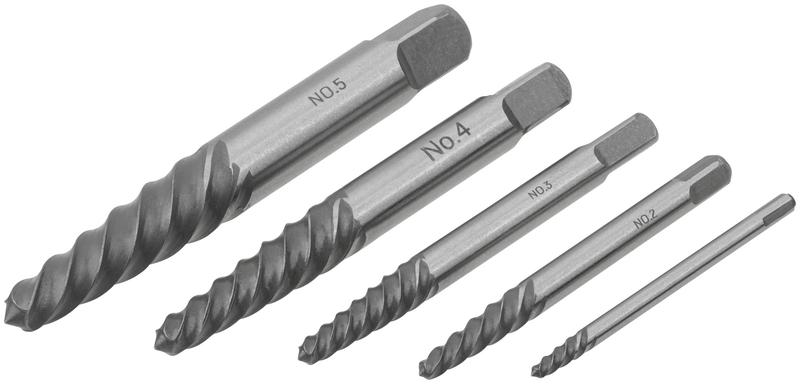 Набор экстракторов для шурупов усиленные (уп.5шт) FIT 36436