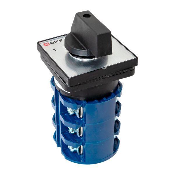 Переключатель кулачковый ПК-1-23 3п 63А "1-0-2" IP65 EKF pk-1-23-63-65