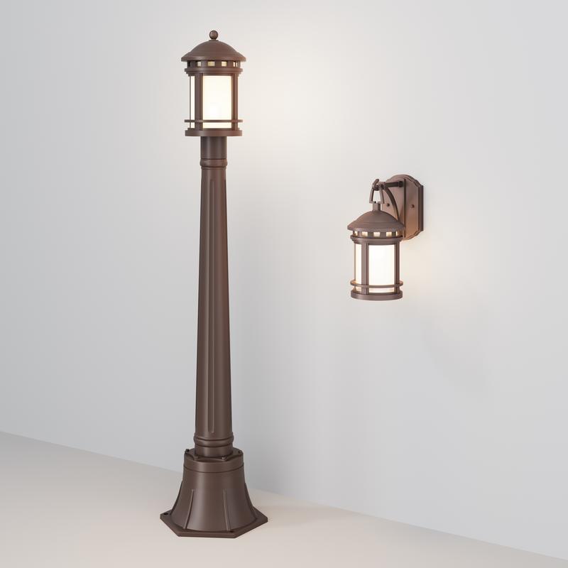 Светильник Salamanca 1х60Вт E27 IP44 ландшафтный Maytoni O031FL-01BR