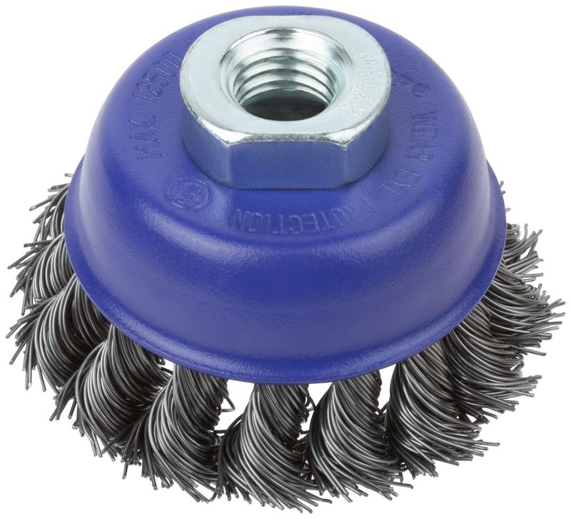 Щетка для УШМ М14 тип "Чашка" крученая витая проволока 0.5мм 65мм блист. Profi Cutop 82-897