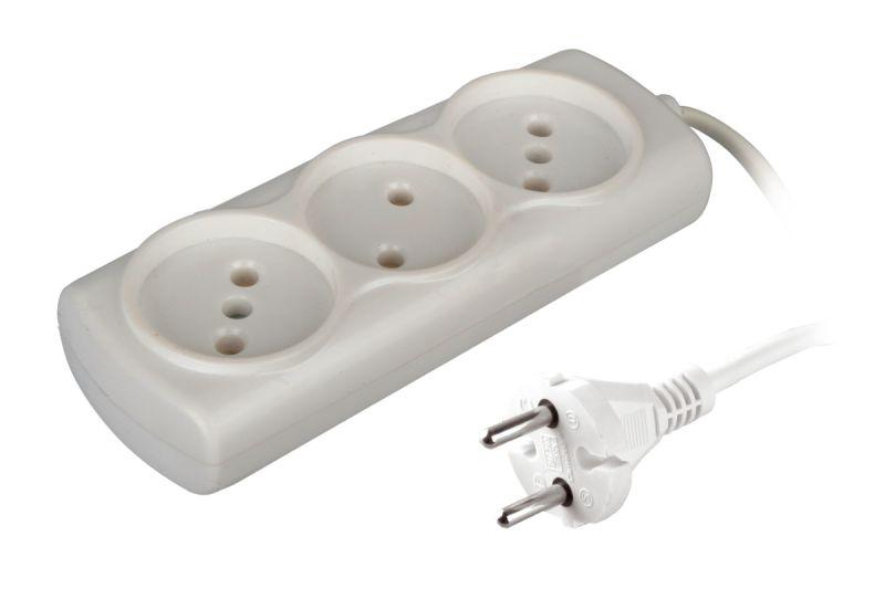 Удлинитель 3х1.5 6А 6А 1300Вт ШВВП2х0.75 модель Р16-010 Si Volsten 13583