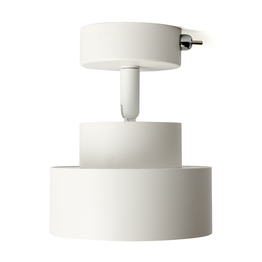 Светильник ДБО-12w GX53 без лампы наклонный с выключателем белый