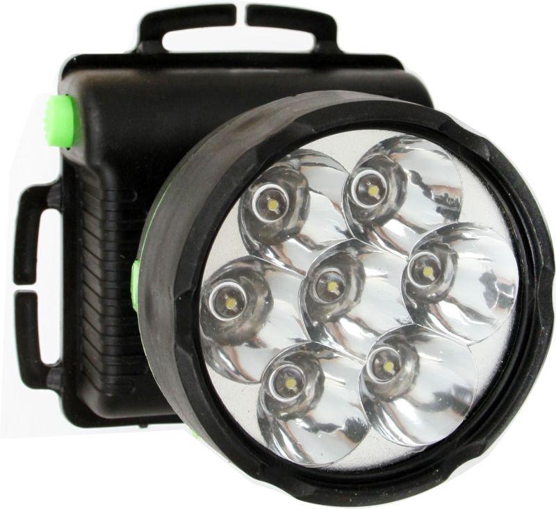 Фонарь налобный 909LED7 (7LED 1 режим; 3хR6 черн.) Ultraflash 11782