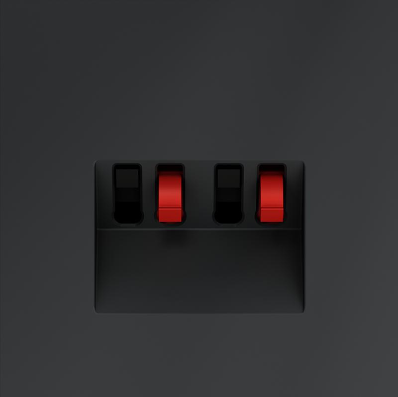 Розетка акустическая 4-м СП S70 механизм графит Voltum VLS060307