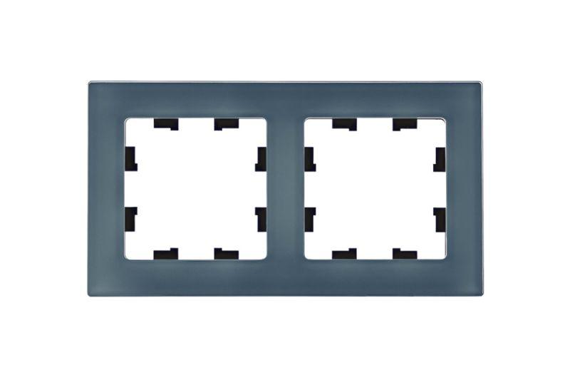 Рамка 2-м AtlasDesign Nature натур. стекло грифель SE ATN360702