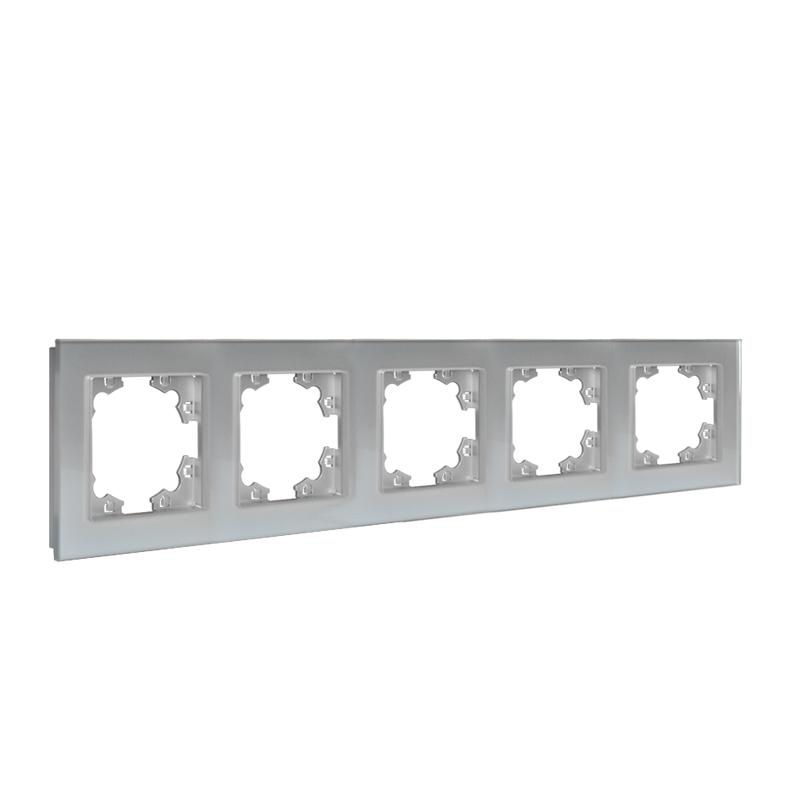 Рамка 5-м Афина стеклянная серебр. UNIVersal 2270