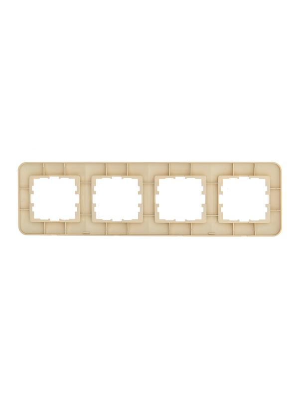 Рамка 4-м ASTI горизонт. крем. LEZARD 7081-0300-149