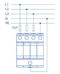 Устройство защиты от импульсных перенапряжений РИФ-Э-I+II+III 385/30 (3+1) Стример 114011