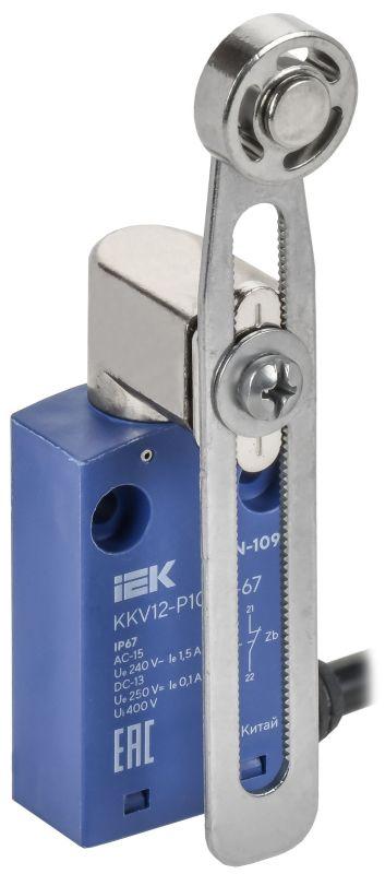 Выключатель концевой C6N-109 IP67 регулир. рычаг с метал. роликом IEK KKV12-P109-1-67