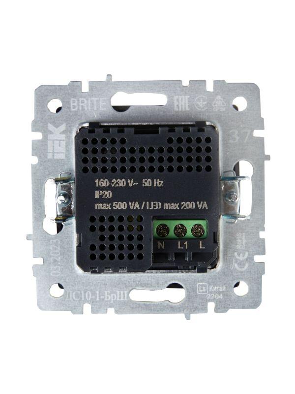 Датчик движения BRITE ДС10-1-БрШ механизм шампань IEK BR-MS10-N-150-05-K37