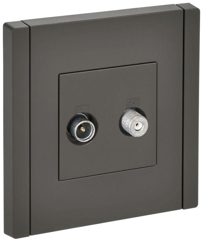 Розетка 2-м TV+SAT FORTE&PIANO FP338 сер. IEK FP-AF20-O-K03