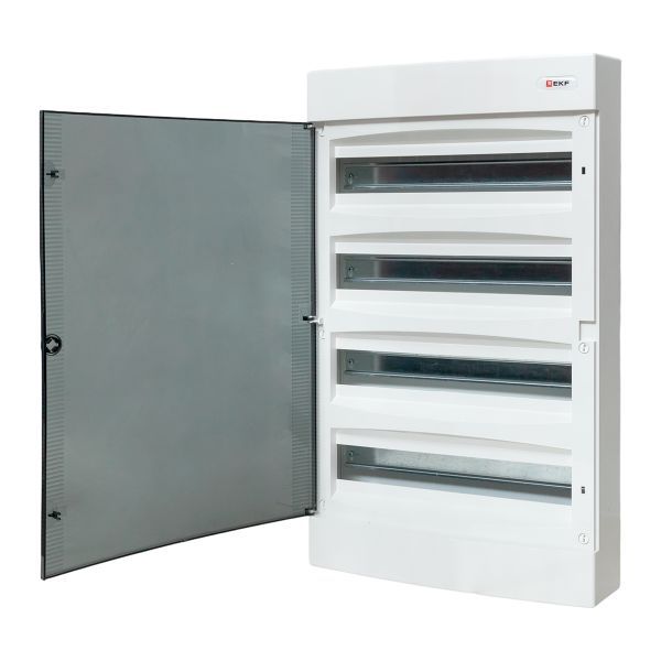 Щит распределительный навесной Unix 4x18мод. IP41 прозр. дверь PROxima EKF ux-4x18-n