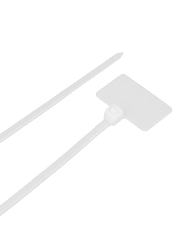 Хомут кабельный ХП1 3х150 нейл. бел. с таб. 25х15 (уп.100шт) IEK UHH61-3-150-100