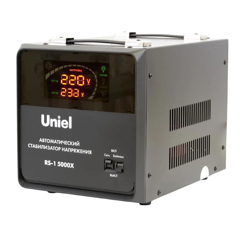 Стабилизатор напряжения RS-1 5000X 5000В.А 1ф релейный напольн. TM Uniel UL-00012858