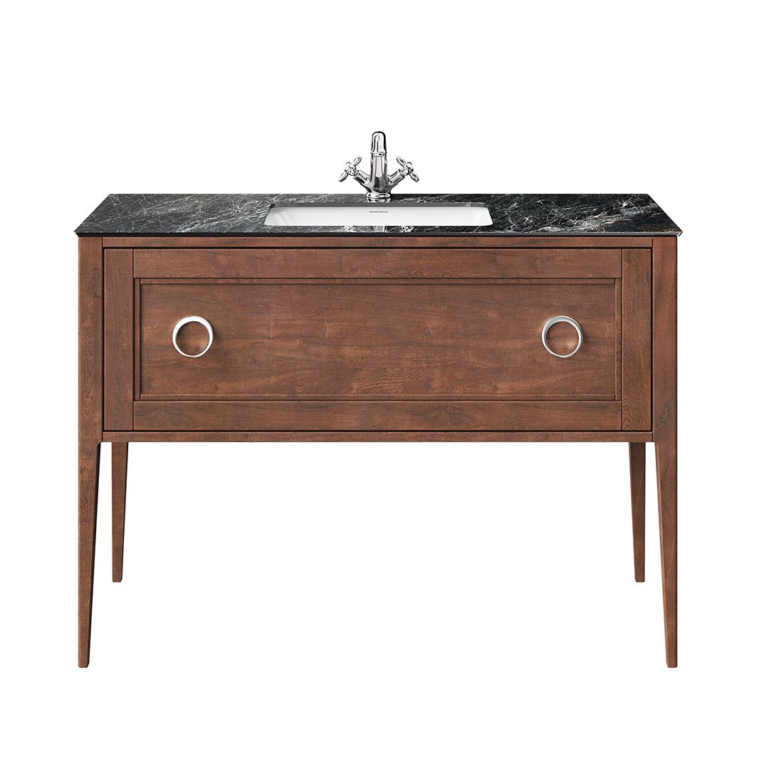 Тумба PLAZA Classic NEO напольная 1 ящик 120, орех матовый