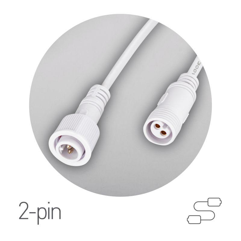 Кабель соединительный для линейного светильника Cable-DCWP-2pin (PP2)-M15-MF-1m 1м Эра Б0064712