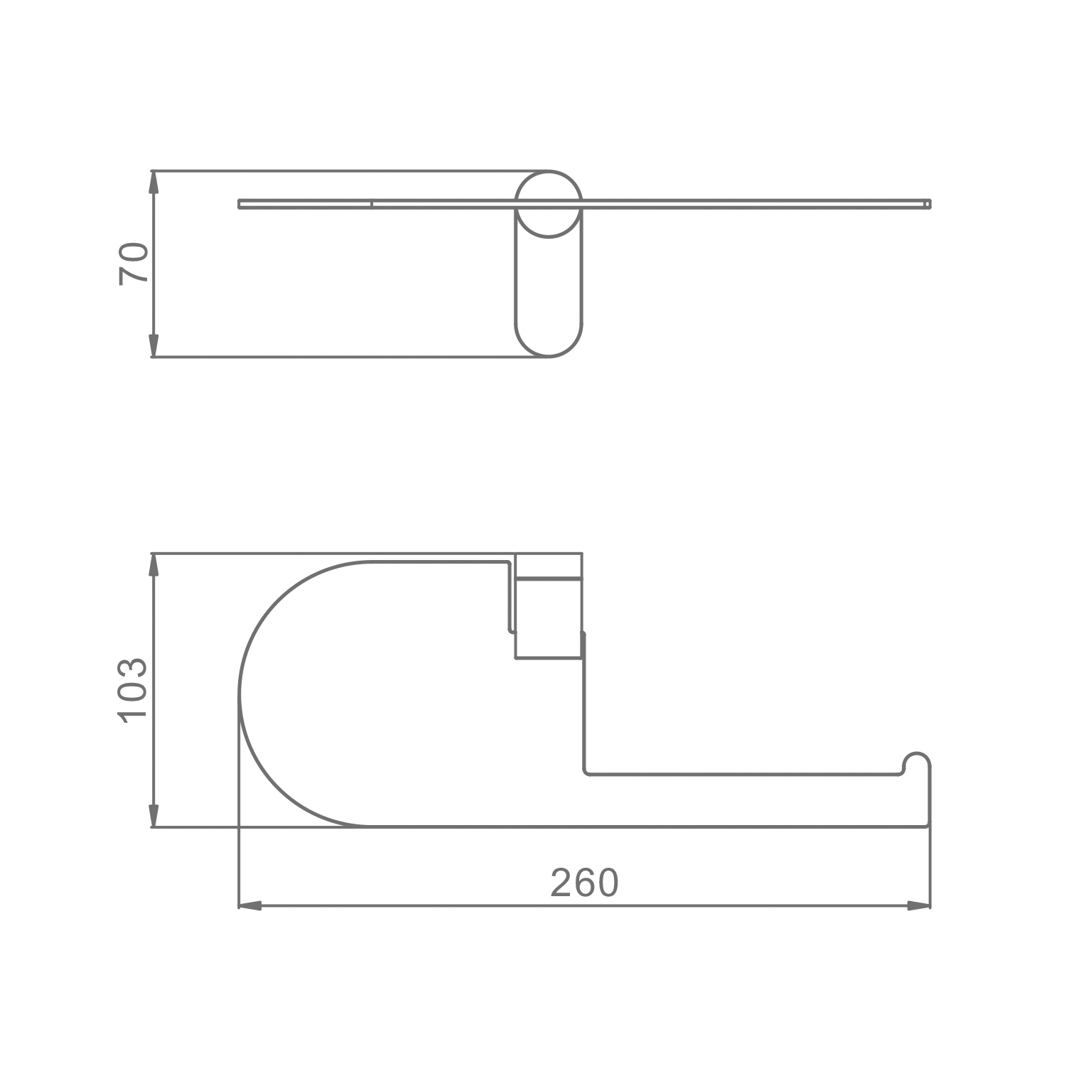 Держатель для туалетной бумаги Raglo R300.03.06, черный