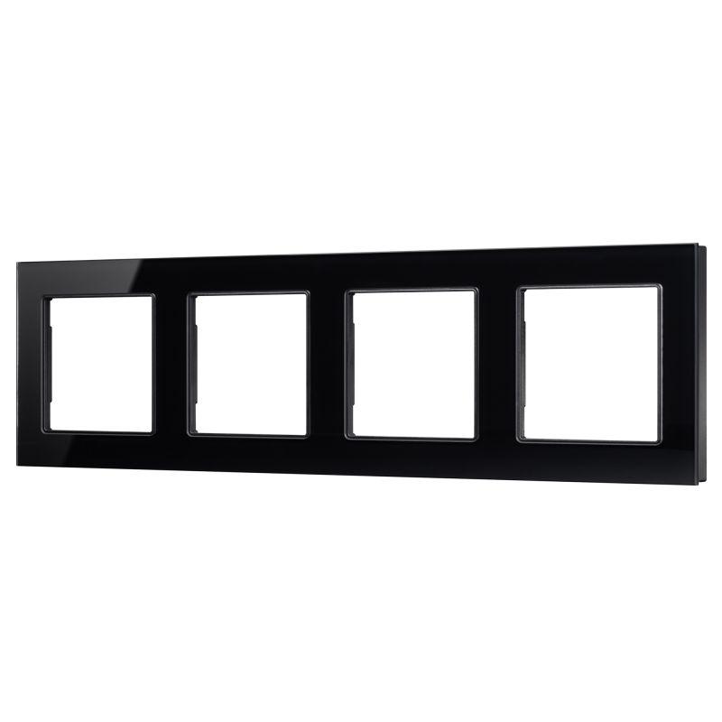 Рамка стеклянная FRM-GLARE-GS-4-BK Arlight 043803