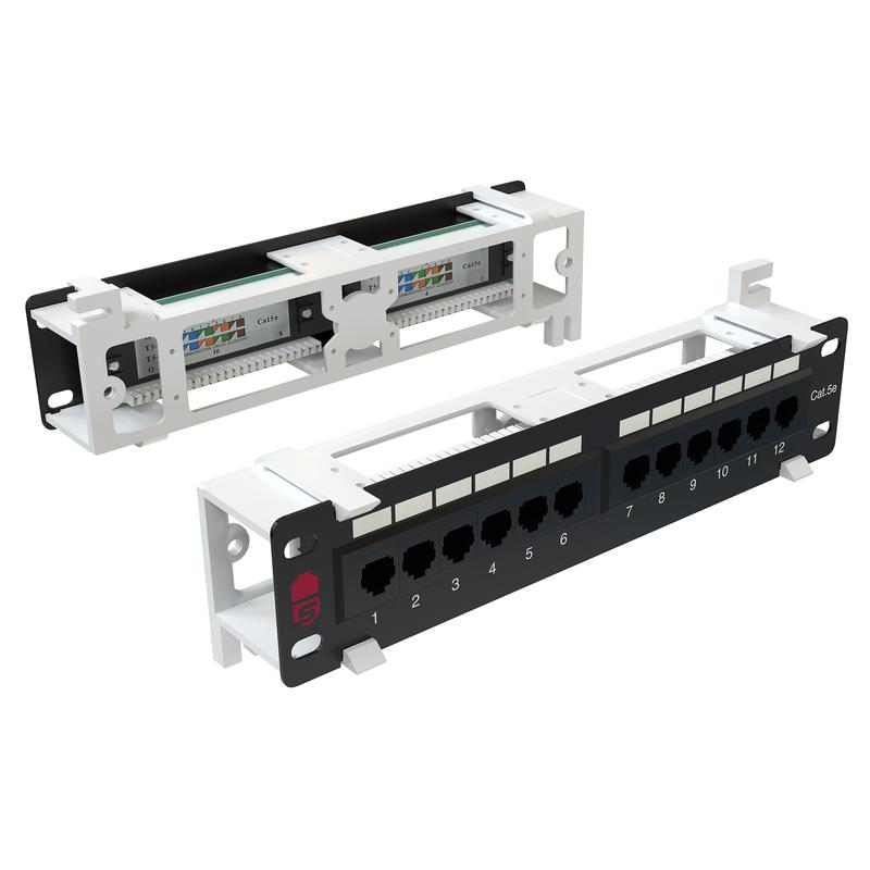 Патч-панель 19дюйм 1U 24 порта RJ45 полностью экранир. кат.5E Dual IDC черн. SYSMATRIX PP WL01U.S125EU.N