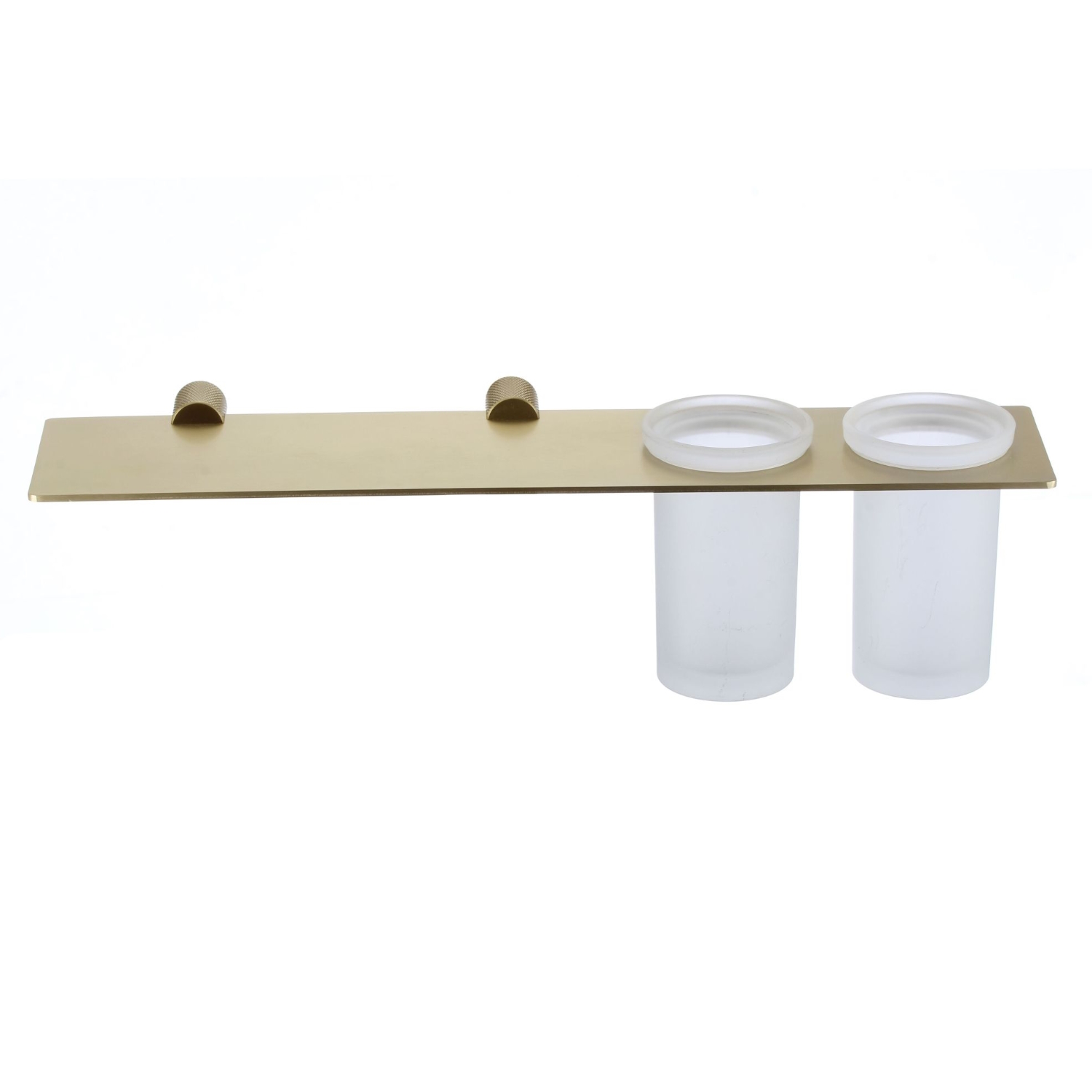 Стакан для ванной комнаты двойной Savol S-002168C, матовое золото