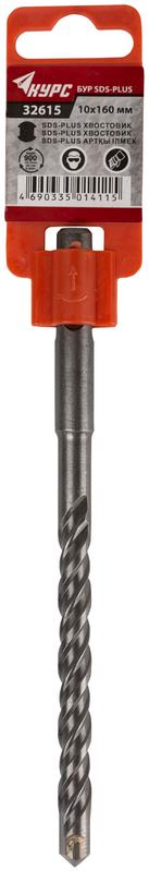 Бур по бетону SDS PLUS 10х160мм двойная резьба КУРС 32615