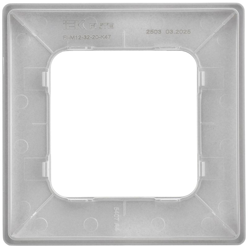 Рамка 1-м СП FLITE РУ-1-К-ФлА алюм. IEK FI-M12-32-20-K47