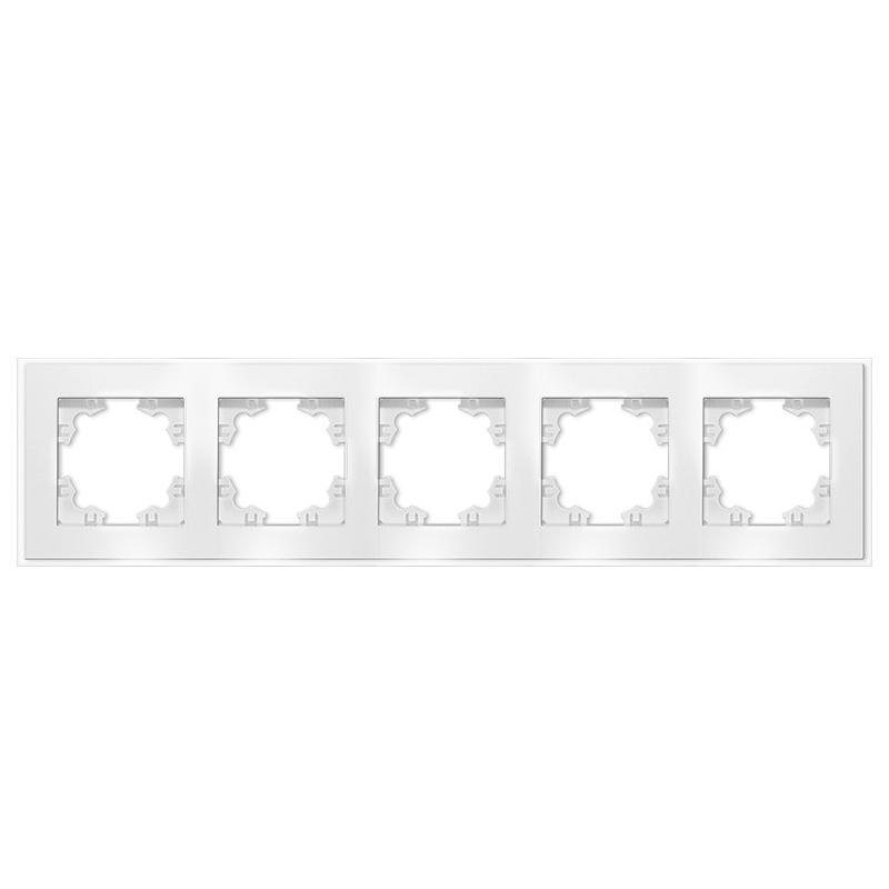 Рамка 5-м Афина стеклянная бел. UNIVersal 2246