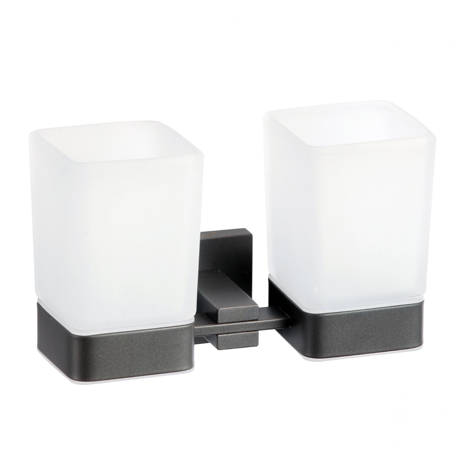 Стакан для ванной комнаты двойной Savol S-06568Q, графит