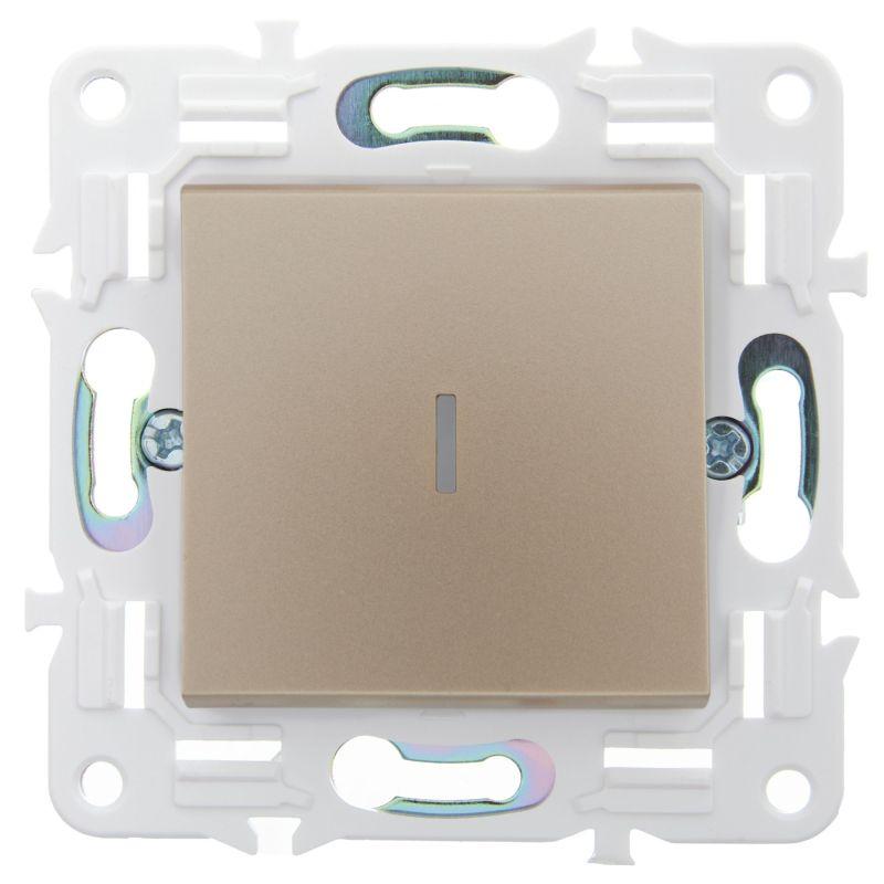 Выключатель 1-кл. SKANDY 10А SK-V07Sa с индикацией песочн. IEK SK-V10-1-10-K98