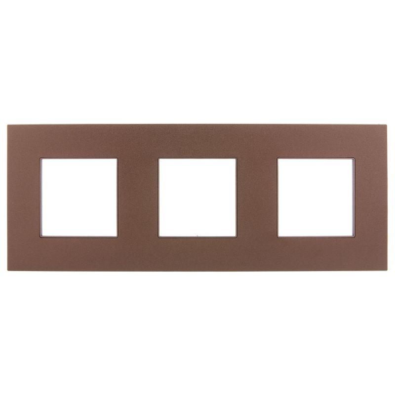 Рамка 3-м SKANDY SK-F33Br металл шоколад IEK SK-M32-M-K30