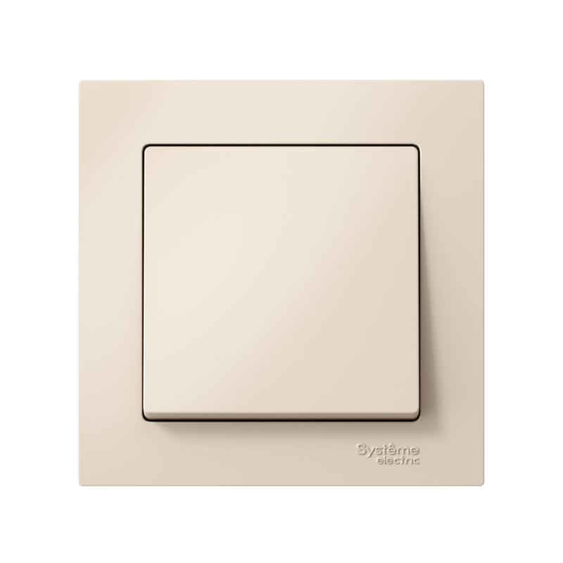 Выключатель 1-кл. СП AtlasDesign 10А IP20 (сх. 1) 10AX в сборе беж. SE ATN000212