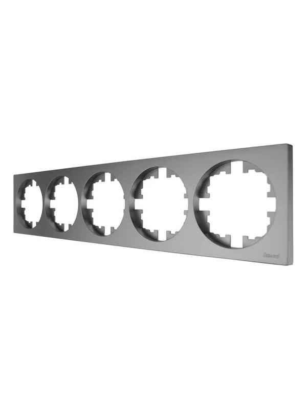 Рамка 5-м OSEN горизонт. квадрат сер. матов. LEZARD 743-7400-150