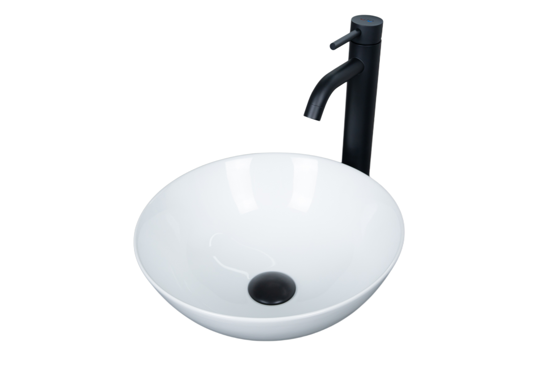 Раковина Gid 9081W 51243 накладная белая 36x36x14