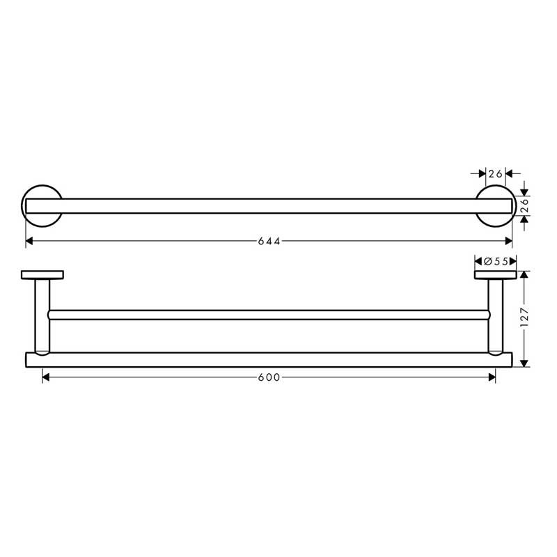 Полотенецедержатель Hansgrohe Logis Universal 41712000