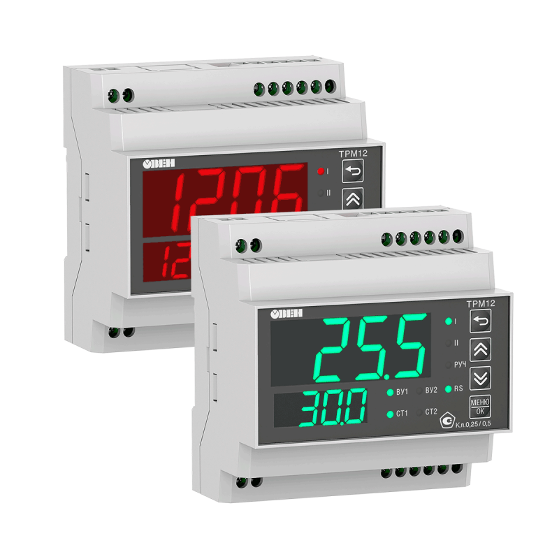 Измеритель-регулятор микропроцессорный ТРМ12-Щ5.У2.ИР.RS ОВЕН 144749