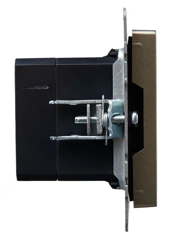 Розетка BRITE USB A+C 18Вт РЮ11-1-БрШ механизм шампань IEK BR-U22-018-K37