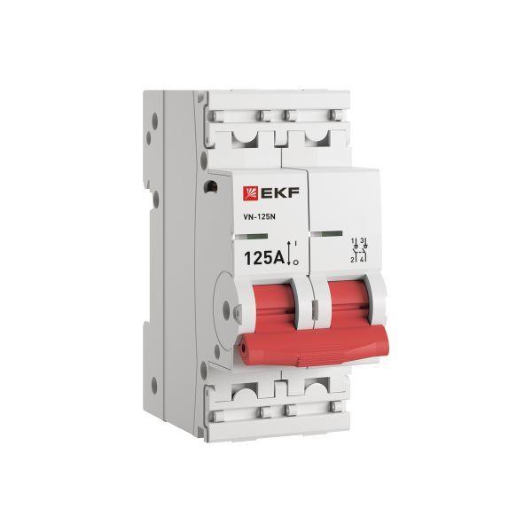 Выключатель нагрузки 2п 125А ВН-125N PROxima EKF S1252125