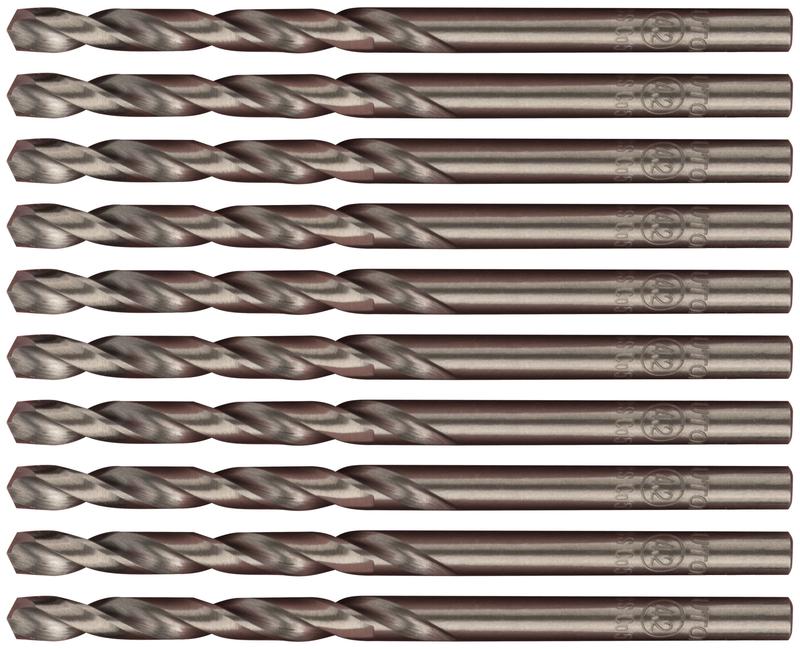 Набор сверл по металлу Profi 4.2х75мм с кобальтом 5проц. (уп.10шт) Cutop 48-42-10