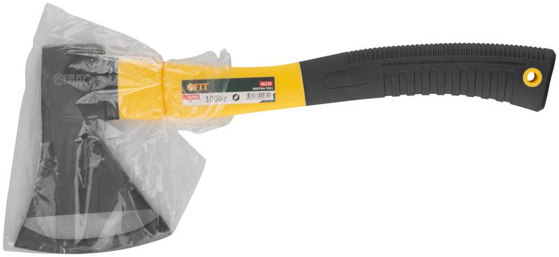 Топор 1000г усилен. фибергласовая ручка; кованая усилен. сталь FIT 46210