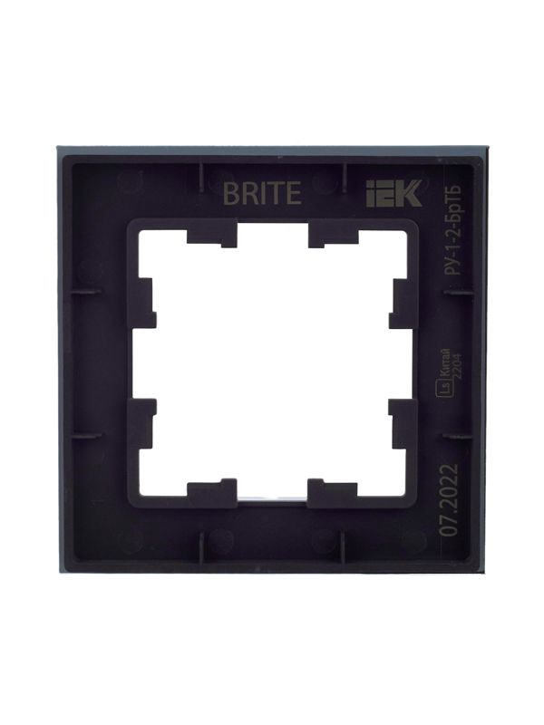 Рамка 1-м BRITE РУ-1-2-БрТБ стекло темн. бронза IEK BR-M12-G-K45
