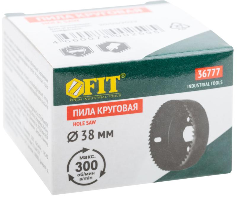 Пила круговая инструментальная сталь 38мм FIT 36777