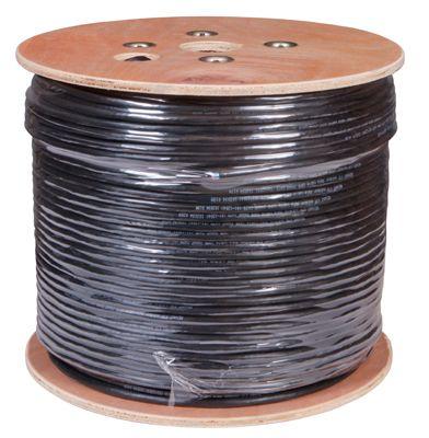 Кабель витая пара F/UTP кат.5e 10PR 24AWG solid PE OUTDOOR черн. (м) РФ Rexant 01-1204-R