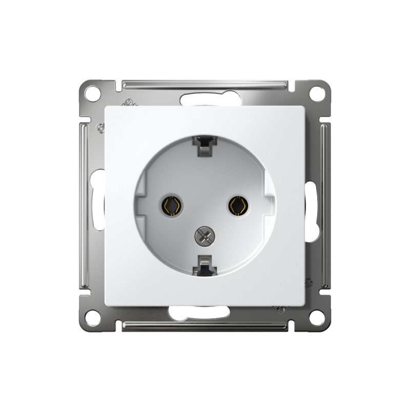 Розетка AtlasDesign 16А с заземл. механизм лотос SE ATN001343
