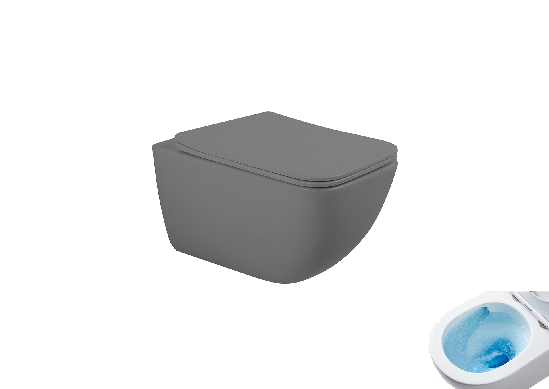 Унитаз подвесной Tornado Gid Tr2143TF-Dgm 62304Y серый матовый 49x34x36