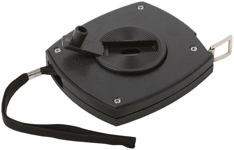 Рулетка 20м стальная лента закрытый пластик. корпус черн. FIT 17720