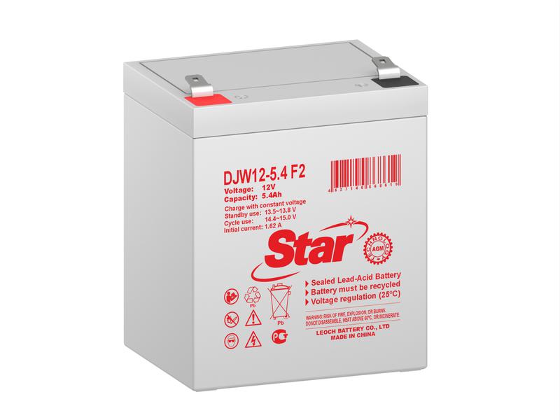 Аккумулятор 12В 5.4А.ч Star DJW12-5.4 F2