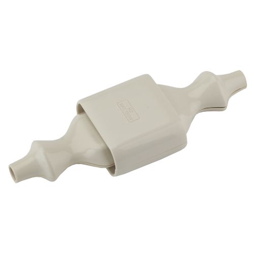 Розетка кабельная R2 6А без заземл. с кольцом прямой ввод (10/200/7200) бел. ЭРА Б0019185