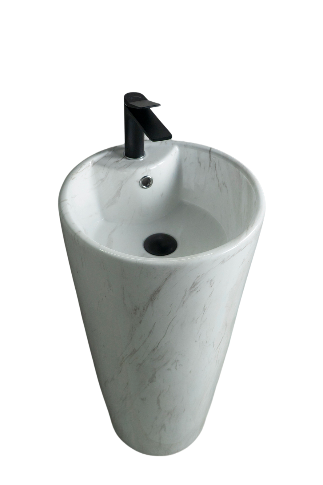 Раковина Gid Nb131wgs 81115 накладная под камень глянцевая 40x40x84