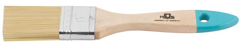 Кисть флейцевая натур. светлая щетина деревянная ручка 1.5дюйм (38мм) MOS 00704М