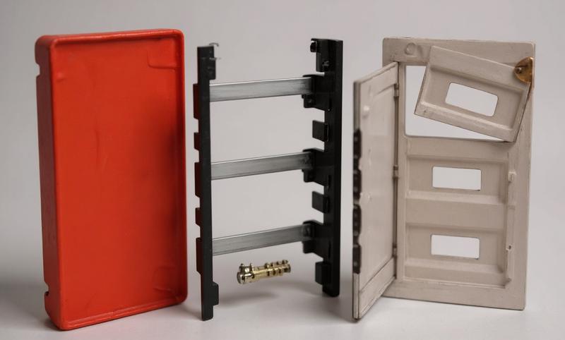 Корпус щита распределительного для модульного оборудования 54M(18х3) встраив. глухая дверца черн. Cetinkaya Pano CP12954B